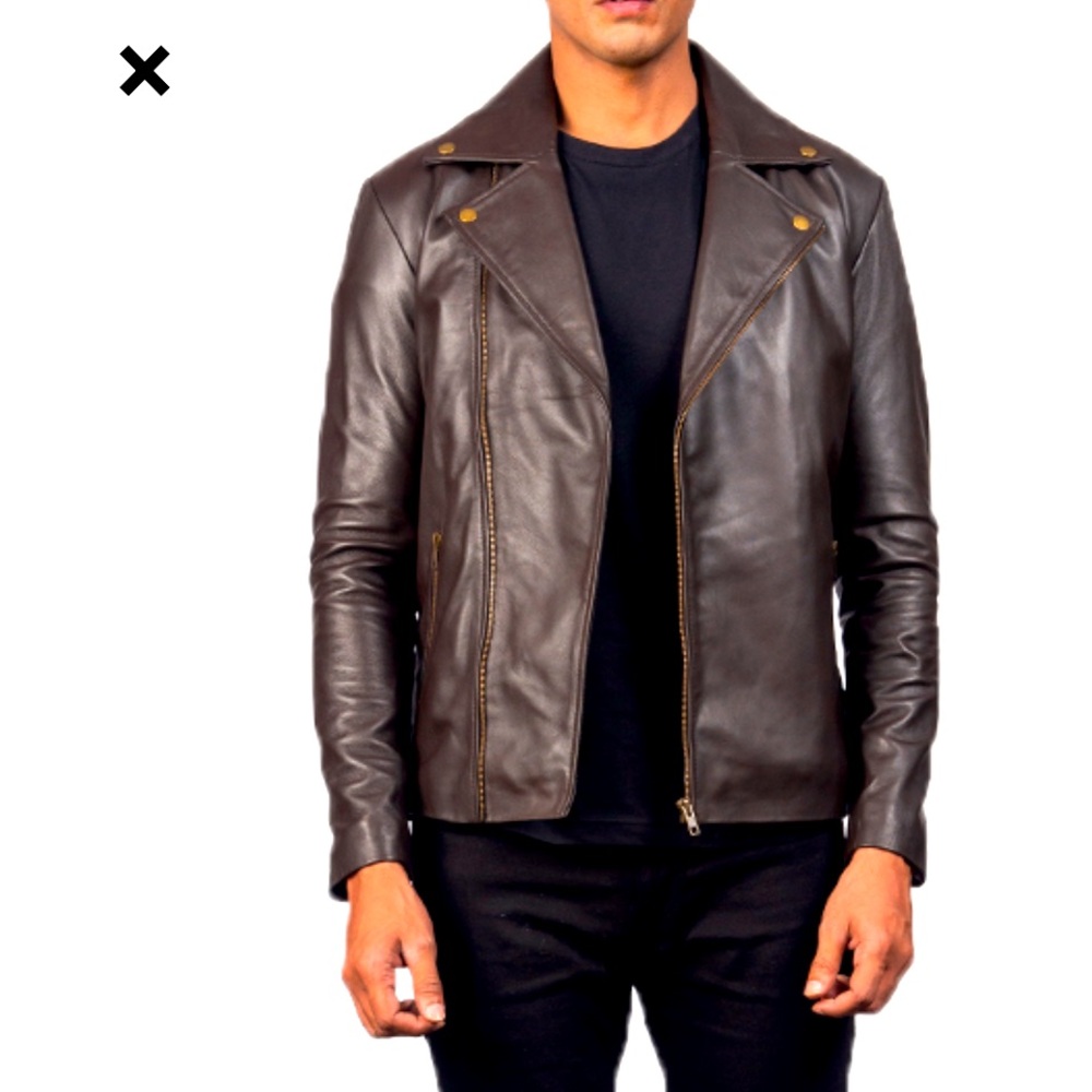Leather biker jacket from the jacket maker